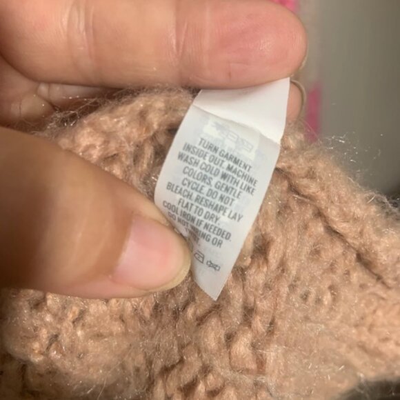 Aerie Women's Oversized Slouchy Boho Cabin‎ Fuzzy Knit Cardigan Sweater - Size M - Picture 6 of 6